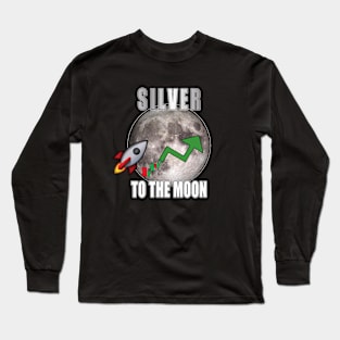 Silver To The Moon Long Sleeve T-Shirt